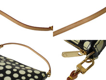 画像をギャラリービューアに読み込む, LOUIS VUITTON ルイヴィトン ポシェット アクセソワール ヴェルニ ドット インフィニティ M91427 ゴールド金具 美品 中古 63487