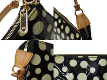 画像をギャラリービューアに読み込む, LOUIS VUITTON ルイヴィトン ポシェット アクセソワール ヴェルニ ドット インフィニティ M91427 ゴールド金具 美品 中古 63487
