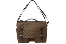画像をギャラリービューアに読み込む, 極美品 LOUIS VUITTON ルイ ヴィトン ダミエ ブロードウェイ ショルダーバッグ N42270 ブラウン ゴールド金具 中古 63488