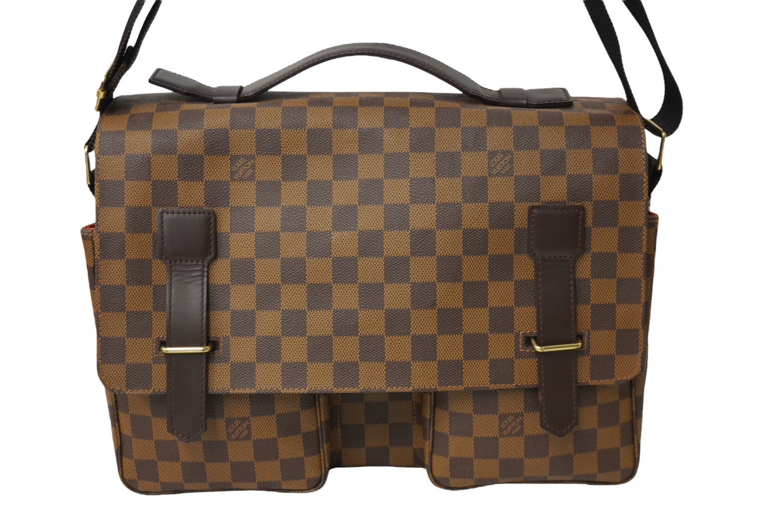 極美品 LOUIS VUITTON ルイ ヴィトン ダミエ ブロードウェイ ショルダーバッグ N42270 ブラウン ゴールド金具 中古 63488  – Casanova Vintage