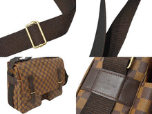 画像をギャラリービューアに読み込む, 極美品 LOUIS VUITTON ルイ ヴィトン ダミエ ブロードウェイ ショルダーバッグ N42270 ブラウン ゴールド金具 中古 63488