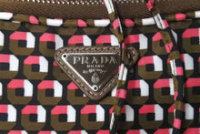 Load image into Gallery viewer, PRADA プラダ ハンドバッグ 1n1863 巾着 ミニバッグ 総柄 マルチカラー ナイロン レザー シルバー金具 良品 中古 63493