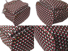 Load image into Gallery viewer, PRADA プラダ ハンドバッグ 1n1863 巾着 ミニバッグ 総柄 マルチカラー ナイロン レザー シルバー金具 良品 中古 63493