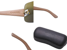 画像をギャラリービューアに読み込む, 極美品 CHANEL シャネル サングラス ココマーク サイズ120 キルティング ベージュ ブラウン 4157-Q c.371/73 中古 63503