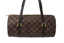 画像をギャラリービューアに読み込む, LOUIS VUITTON ルイヴィトン パピオン ハンドバッグ N41210 ダミエキャンバス ブラウン ゴールド金具 美品 中古 63504