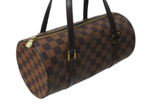画像をギャラリービューアに読み込む, LOUIS VUITTON ルイヴィトン パピオン ハンドバッグ N41210 ダミエキャンバス ブラウン ゴールド金具 美品 中古 63504
