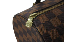 画像をギャラリービューアに読み込む, LOUIS VUITTON ルイヴィトン パピオン ハンドバッグ N41210 ダミエキャンバス ブラウン ゴールド金具 美品 中古 63504