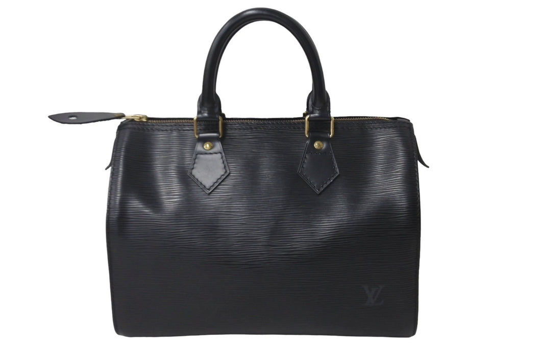 LOUIS VUITTON ルイヴィトン スピーディ25 エピ ハンドバッグ M59032 ブラック ゴールド金具 美品 中古 63506 –  Casanova Vintage