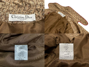 極美品 Christian Dior クリスチャンディオール ラスタ トレンチコート ベージュ ガリアーノ期 4A12088051 サイズ36 中古 63508