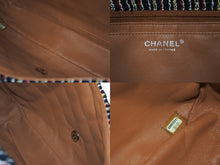 画像をギャラリービューアに読み込む, 極美品 CHANEL シャネル ツイード チェーン ワンショルダーバッグ 14番台 マルチカラー ココマーク シルバー金具 中古 63520