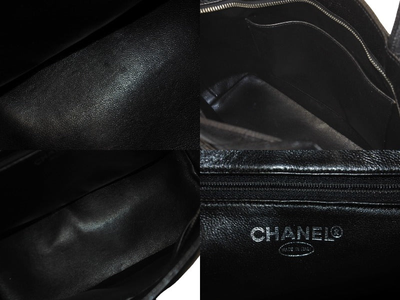 CHANEL シャネル ハンドバッグ 復刻トート キャビアスキン マトラッセ ココマーク 6番台 シルバー金具 美品 中古 63521 –  Casanova Vintage