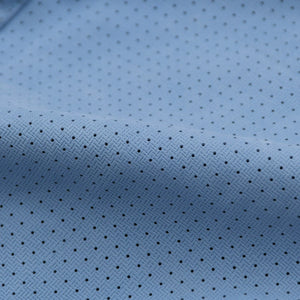 BRIONI ブリオーニ パフォーテッド レザージャケット PLH900 46サイズ ライトブルー アウター パンチング加工 シルバー金具 美品 中古 4a006353