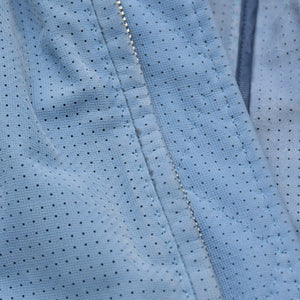 BRIONI ブリオーニ パフォーテッド レザージャケット PLH900 46サイズ ライトブルー アウター パンチング加工 シルバー金具 美品 中古 4a006353