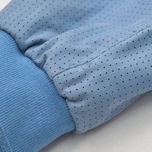 BRIONI ブリオーニ パフォーテッド レザージャケット PLH900 46サイズ ライトブルー アウター パンチング加工 シルバー金具 美品 中古 4a006353