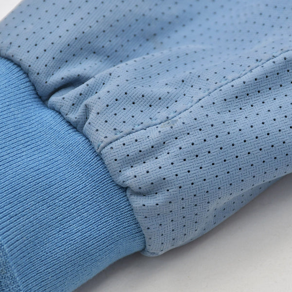 BRIONI ブリオーニ パフォーテッド レザージャケット PLH900 46サイズ ライトブルー アウター パンチング加工 シルバー金具 美品 中古 4a006353