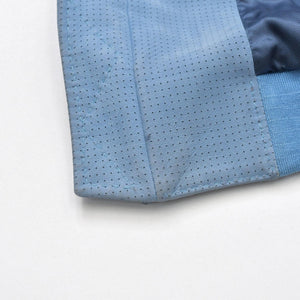 BRIONI ブリオーニ パフォーテッド レザージャケット PLH900 46サイズ ライトブルー アウター パンチング加工 シルバー金具 美品 中古 4a006353