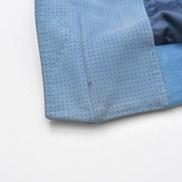BRIONI ブリオーニ パフォーテッド レザージャケット PLH900 46サイズ ライトブルー アウター パンチング加工 シルバー金具 美品 中古 4a006353