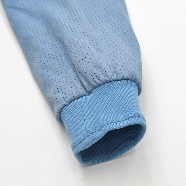 BRIONI ブリオーニ パフォーテッド レザージャケット PLH900 46サイズ ライトブルー アウター パンチング加工 シルバー金具 美品 中古 4a006353