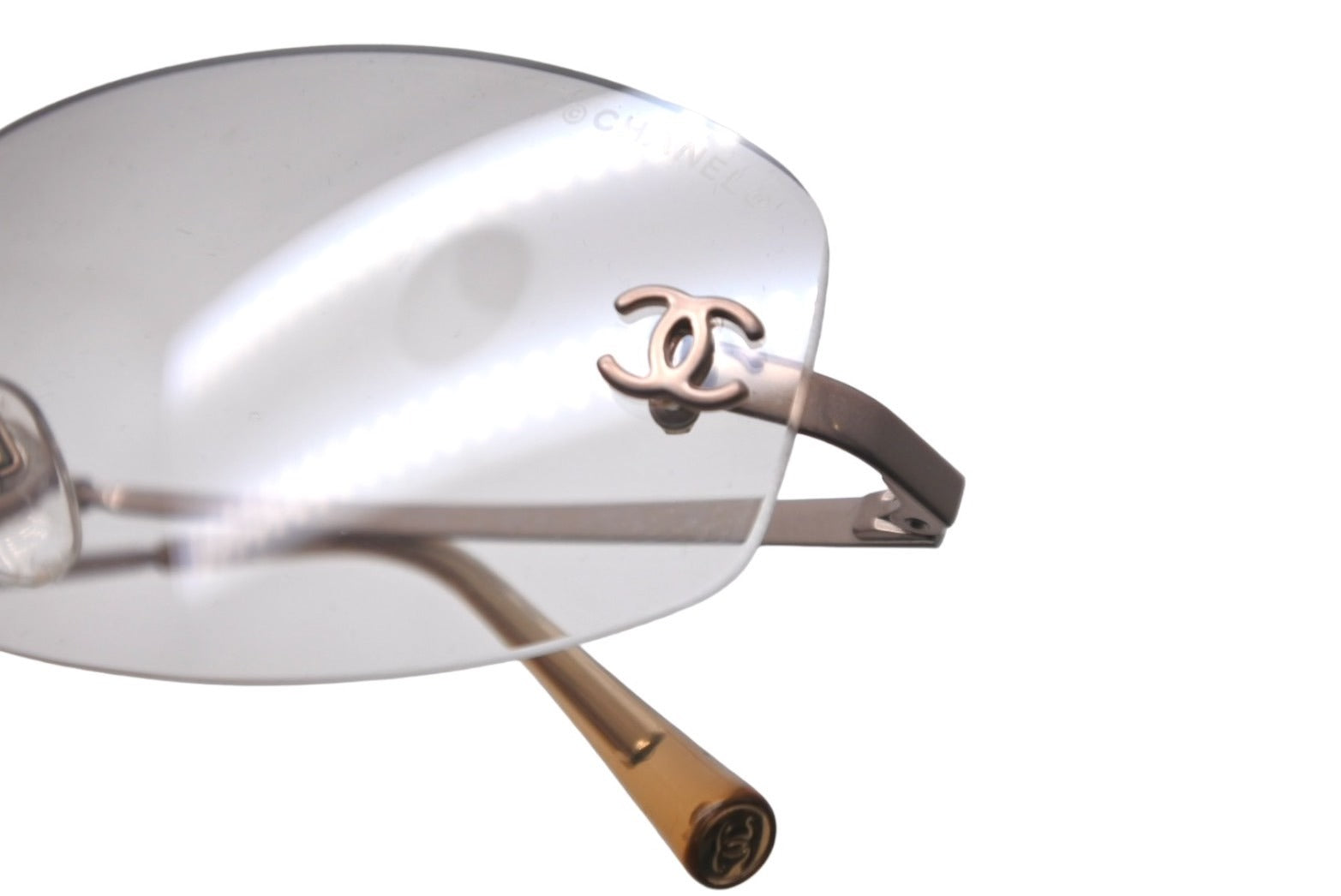 CHANEL シャネル リムレスサングラス ココマーク 4002 c.124/58