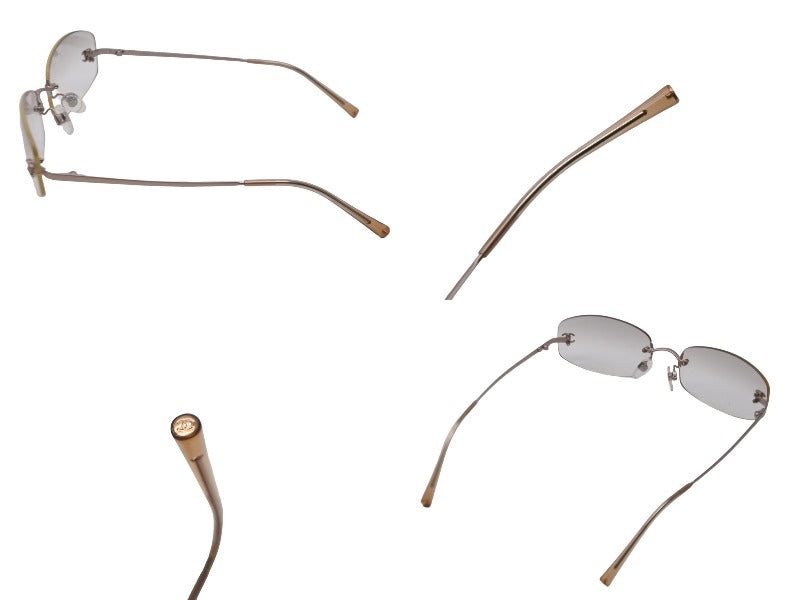 CHANEL シャネル リムレスサングラス ココマーク 4002 c.124/58