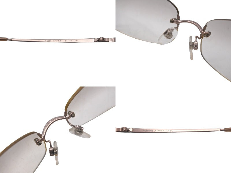 CHANEL シャネル リムレスサングラス ココマーク 4002 c.124/58