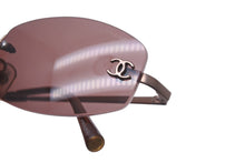 画像をギャラリービューアに読み込む, 極美品 CHANEL シャネル リムレスサングラス 4002 c.116/75 ココマーク ブラウン サイズ57▫︎19 130 中古 63532