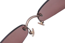 画像をギャラリービューアに読み込む, 極美品 CHANEL シャネル リムレスサングラス 4002 c.116/75 ココマーク ブラウン サイズ57▫︎19 130 中古 63532