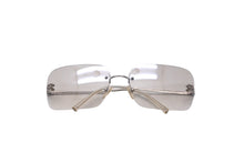 Load image into Gallery viewer, CHANEL シャネル リムレスサングラス ココマーク 4017 c.124/61 クリア シルバー サイズ62◻︎17 120 美品 中古 63533