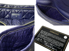 画像をギャラリービューアに読み込む, CHANEL シャネル クラッチバッグ マトラッセ ココマーク 20番台 2015年 A69391 ラムスキン パープル シルバー金具 美品 中古 63538