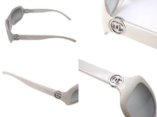 画像をギャラリービューアに読み込む, CHANEL シャネル サングラス ココマーク サイズ57◻︎17 130 ホワイト プラスチック 6024 c.935/11 良品 中古 63539