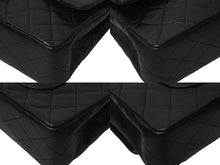 Load image into Gallery viewer, CHANEL シャネル チェーンショルダーバッグ Wフラップ マトラッセ25 ラムスキン 1番台 ブラック ゴールド金具 美品 中古 63544