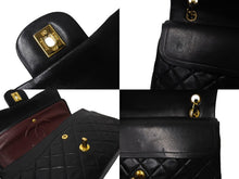 Load image into Gallery viewer, CHANEL シャネル チェーンショルダーバッグ Wフラップ マトラッセ25 ラムスキン 1番台 ブラック ゴールド金具 美品 中古 63544