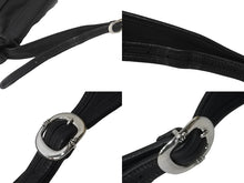 Load image into Gallery viewer, CHROME HEARTS クロムハーツ ショルダーバッグ メッセンジャー ソフト レザー シルバー925 ブラック 美品 中古 63549