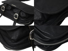 Load image into Gallery viewer, CHROME HEARTS クロムハーツ ショルダーバッグ メッセンジャー ソフト レザー シルバー925 ブラック 美品 中古 63549