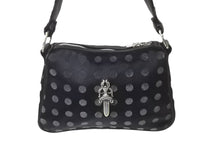 Load image into Gallery viewer, 新品未使用 CHROME HEARTS クロムハーツ チキンナゲットスモール ハンドバッグ ハラコ ダガー レザー シルバー925 ブラック 中古 63553