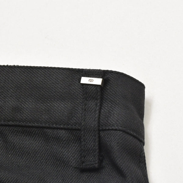 極美品 DIOR HOMME ディオールオム ゴールドダスト 爪痕ワックスコーティングデニム エディ期 2007SS 29 サイズ ブラックオイル ゴールドグリッター 中古 4a006356