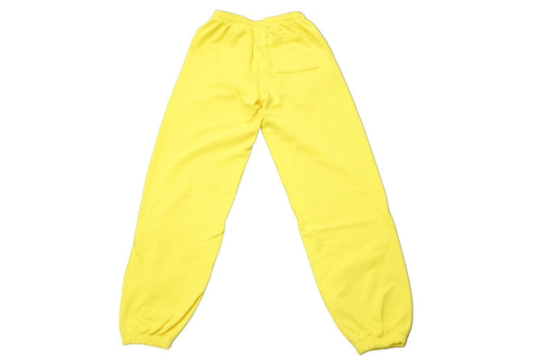 New and unused Sp5der Spider Sweatpants Size S Yellow White Foam Print Brand Logo Young Thug Used 63561
