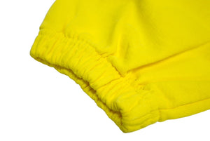 New and unused Sp5der Spider Sweatpants Size S Yellow White Foam Print Brand Logo Young Thug Used 63561