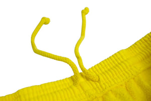 New and unused Sp5der Spider Sweatpants Size S Yellow White Foam Print Brand Logo Young Thug Used 63561