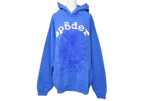 Very good condition Sp5der Spider Parka Hoodie Young Thug Pullover Web Size L Green Foam Print Used 63563