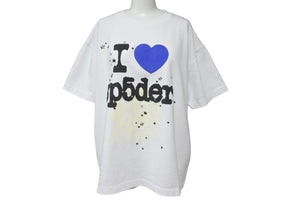 New and unused Sp5der Souvenir Short sleeve T-shirt 24SS Size XS Foam print Cotton White Used 63568