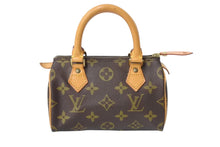 Load image into Gallery viewer, LOUIS VUITTON ルイヴィトン ミニスピーディ ハンドバッグ モノグラム M41534 PVC ブラウン ゴールド金具 美品 中古 4c063577