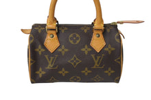 Load image into Gallery viewer, LOUIS VUITTON ルイヴィトン ミニスピーディ ハンドバッグ モノグラム M41534 PVC ブラウン ゴールド金具 美品 中古 4c063577