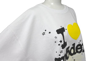 Sp5der Spider Souvenir Short Sleeve T-shirt 24SS Size M Foam Print Cotton White Good Condition Used 63582