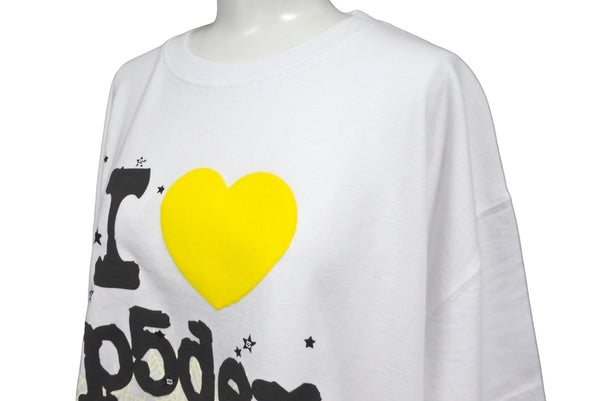 Sp5der Spider Souvenir Short Sleeve T-shirt 24SS Size M Foam Print Cotton White Good Condition Used 63582