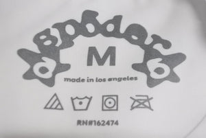 Sp5der Spider Souvenir Short Sleeve T-shirt 24SS Size M Foam Print Cotton White Good Condition Used 63582