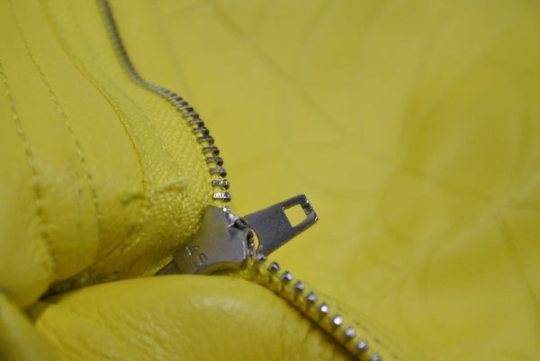 Sp5der Spider Debossed Web Leather Pants 24SS Size 32 Yellow Young Thug Leather Embossed Good Condition Used 63585