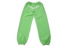 Sp5der Spider Sweatpants Size S Green White Foam Print Brand Logo Young Thug Good Used 63586