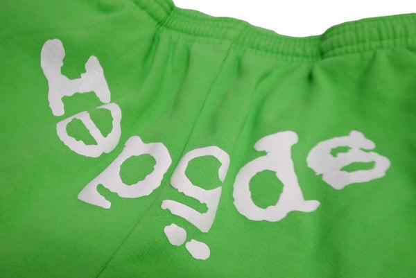 Sp5der Spider Sweatpants Size S Green White Foam Print Brand Logo Young Thug Good Used 63586