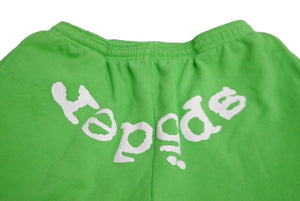 Sp5der Spider Sweatpants Size S Green White Foam Print Brand Logo Young Thug Good Used 63586